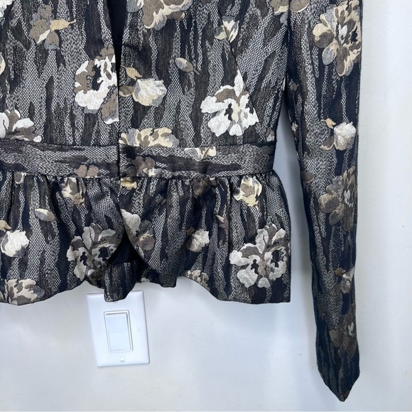 Bird by Juicy Couture Floral Jacquard Blazer Size XS NWT Mod Feminine - Picture 3 of 15